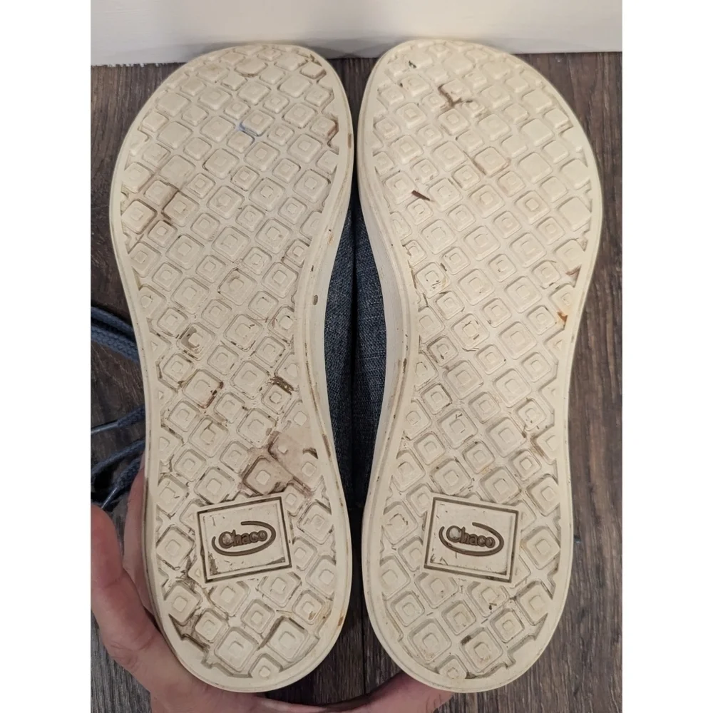 Chaco Ionia Blue Canvas Lace Up Shoes Size 10